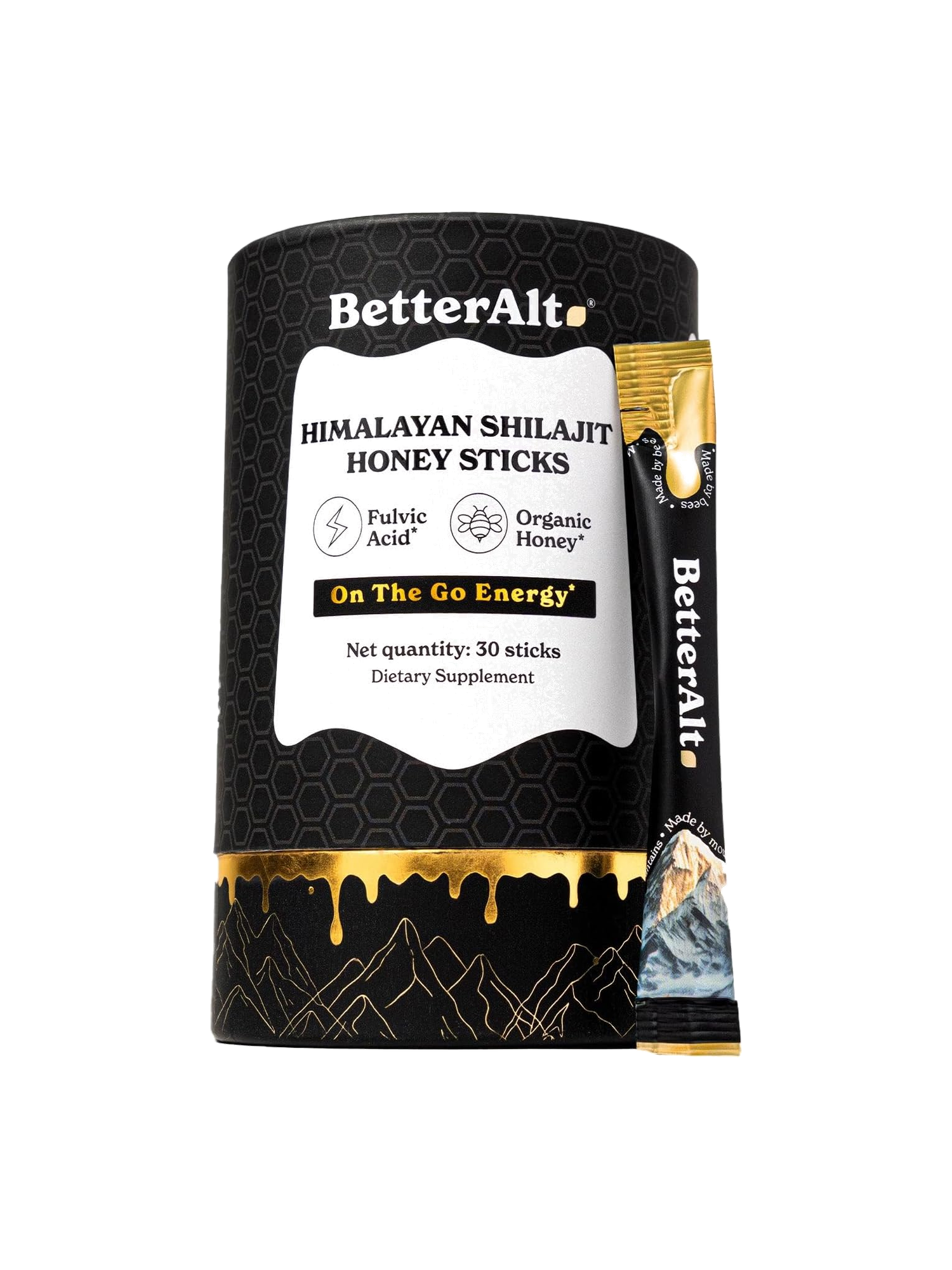 Pure Himalayan Shilajit Sticks with Organic Honey, Saffron