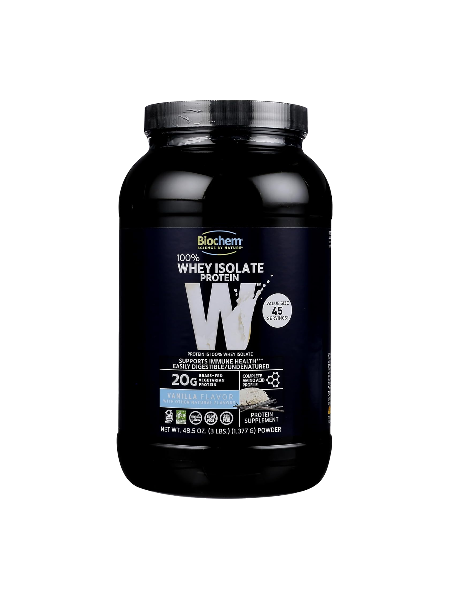 100% Whey Isolate Protein Powder, Vanilla