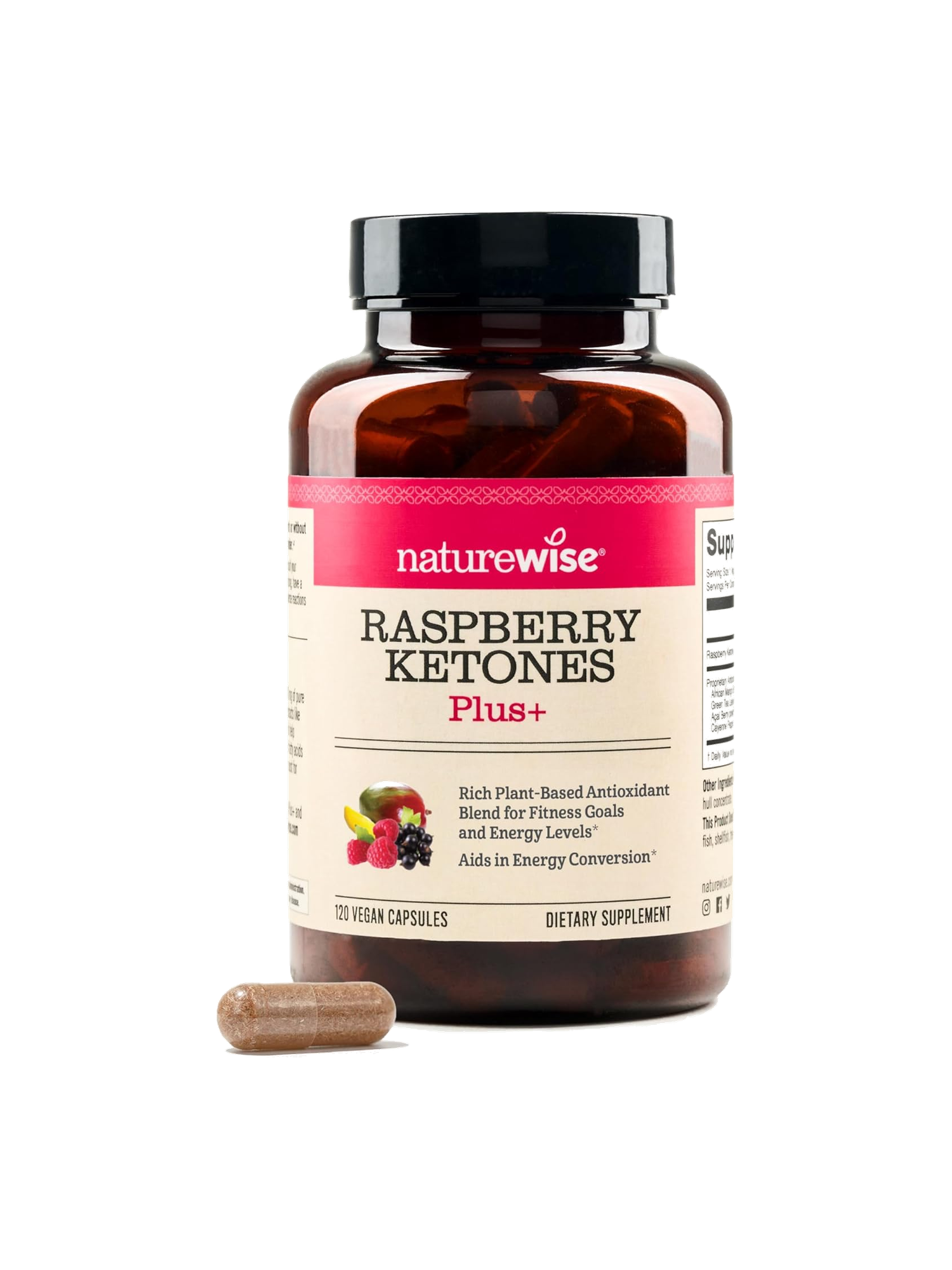 Raspberry Ketones Plus with Green Tea Extract, Cayenne Pepper & Acai Berry