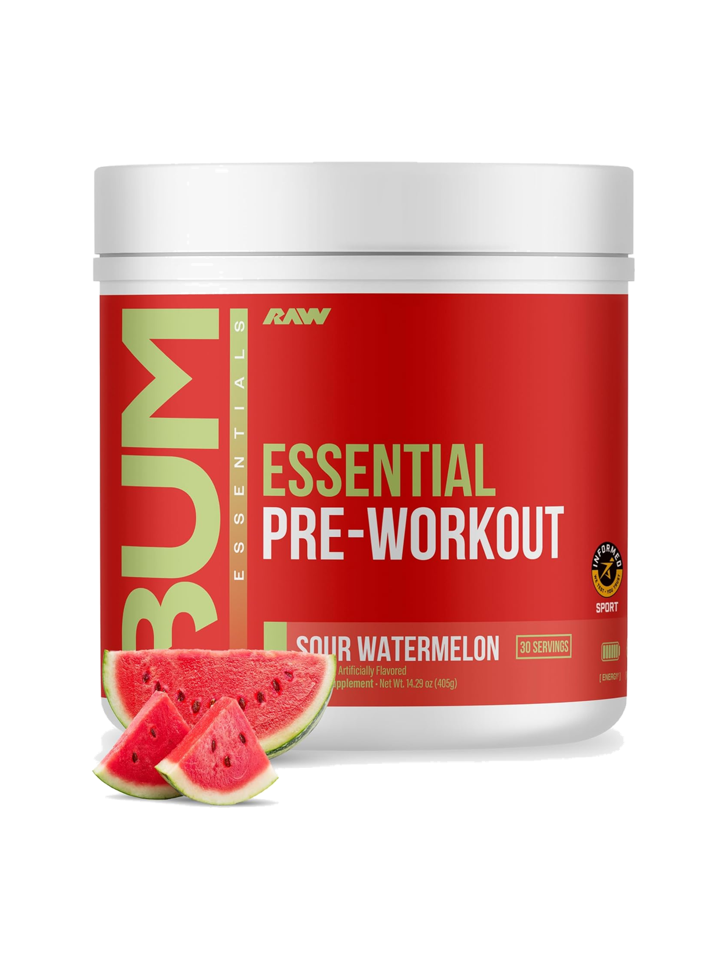 Essential Pre-Workout Powder, Sour Watermelon