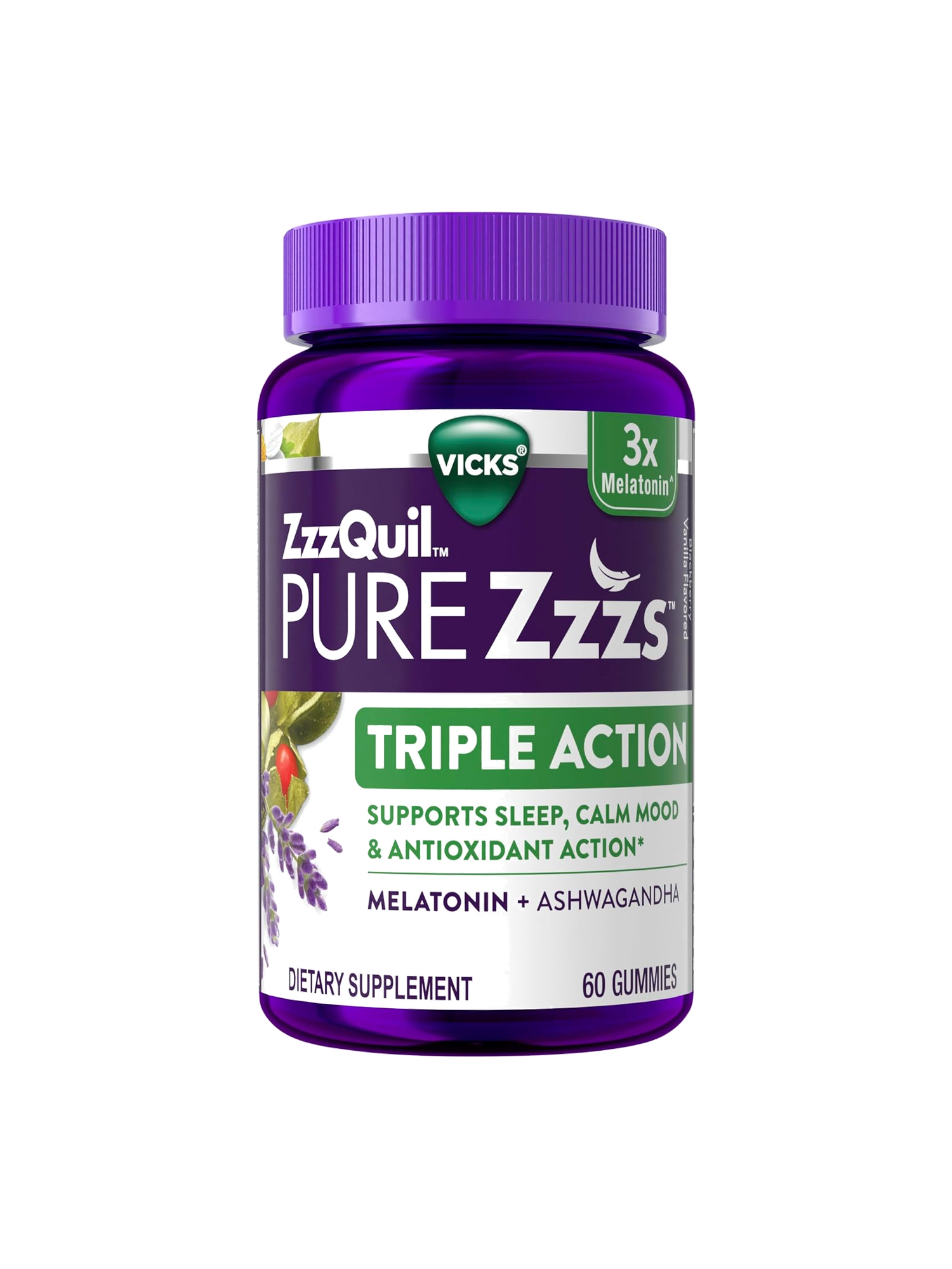 PURE Zzzs Triple Action Melatonin Gummies